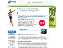 Tablet Screenshot of fitness-exchange.net